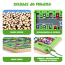 Labirinto Magnético do Alfabeto Madeira Montessori Brinquedos Infantil
